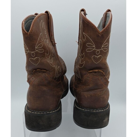 Ariat Fatbaby Sz 10 B Womens Brown Leather Western Round Toe Boots - Picture 3 of 12